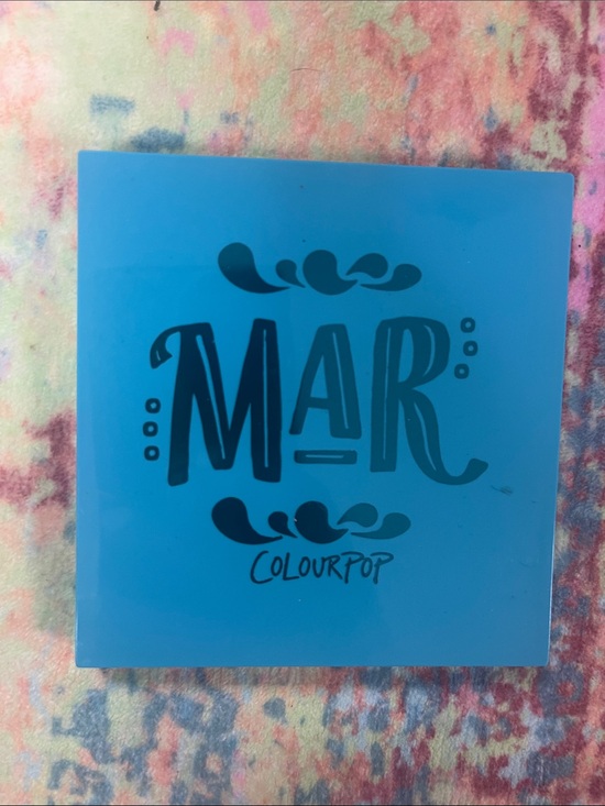 Colourpop Other - ColourPop MAR Eyeshadow Palette - Bright Blue Case with Navy Lettering